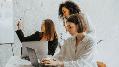 Women working in an office.